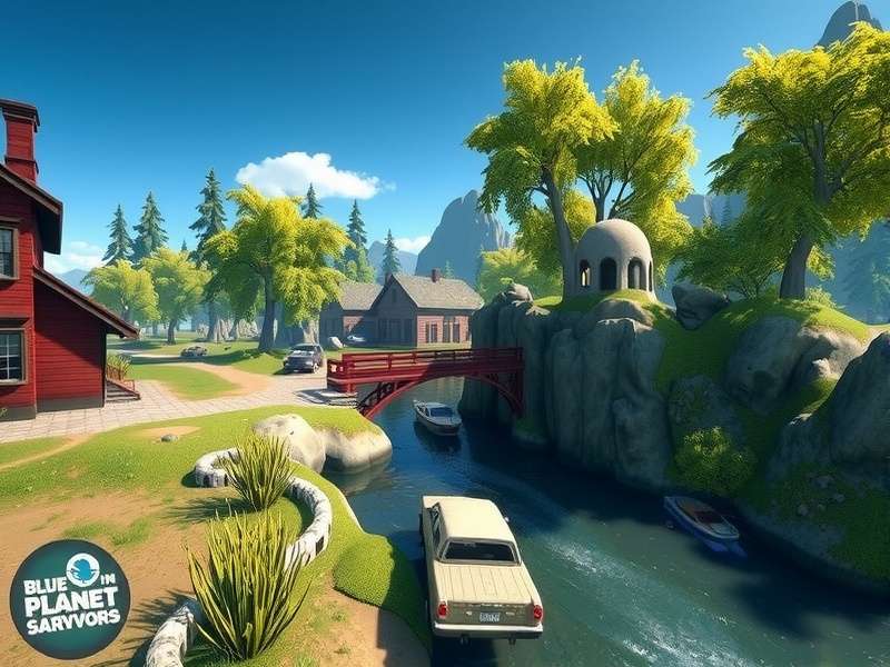 Blue Planet Saviors IN gameplay showing river cleanup